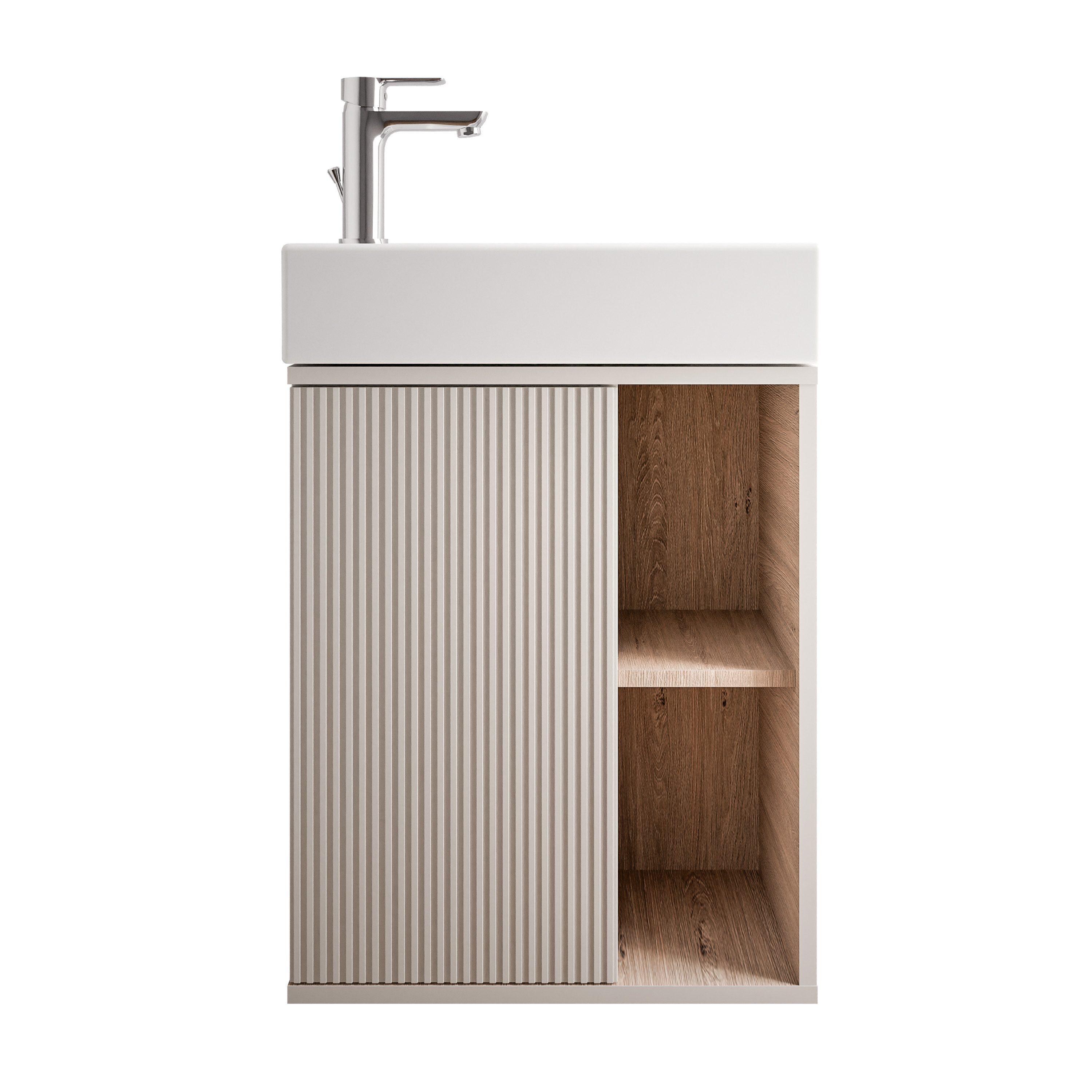 Bernstein Badmöbel-Set BELDIVO, (mit Waschbecken DURAVIT, günstig online kaufen