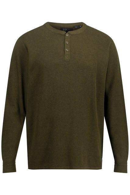 JP1880 Rundhalspullover Strickhenley Pullover Langarm Strukturstrick günstig online kaufen