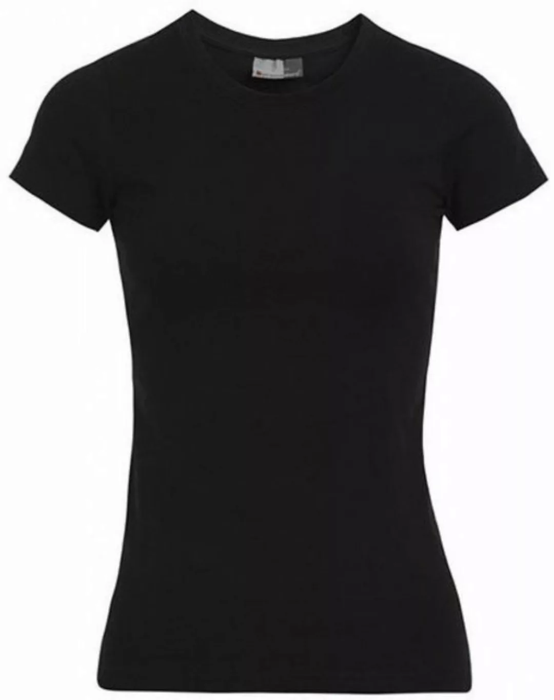 Promodoro Rundhalsshirt Women´s Slim Fit Damen T-Shirt günstig online kaufen