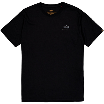 Alpha Industries  T-Shirts & Poloshirts Basic T-Shirt SL TPU - black/chrome günstig online kaufen