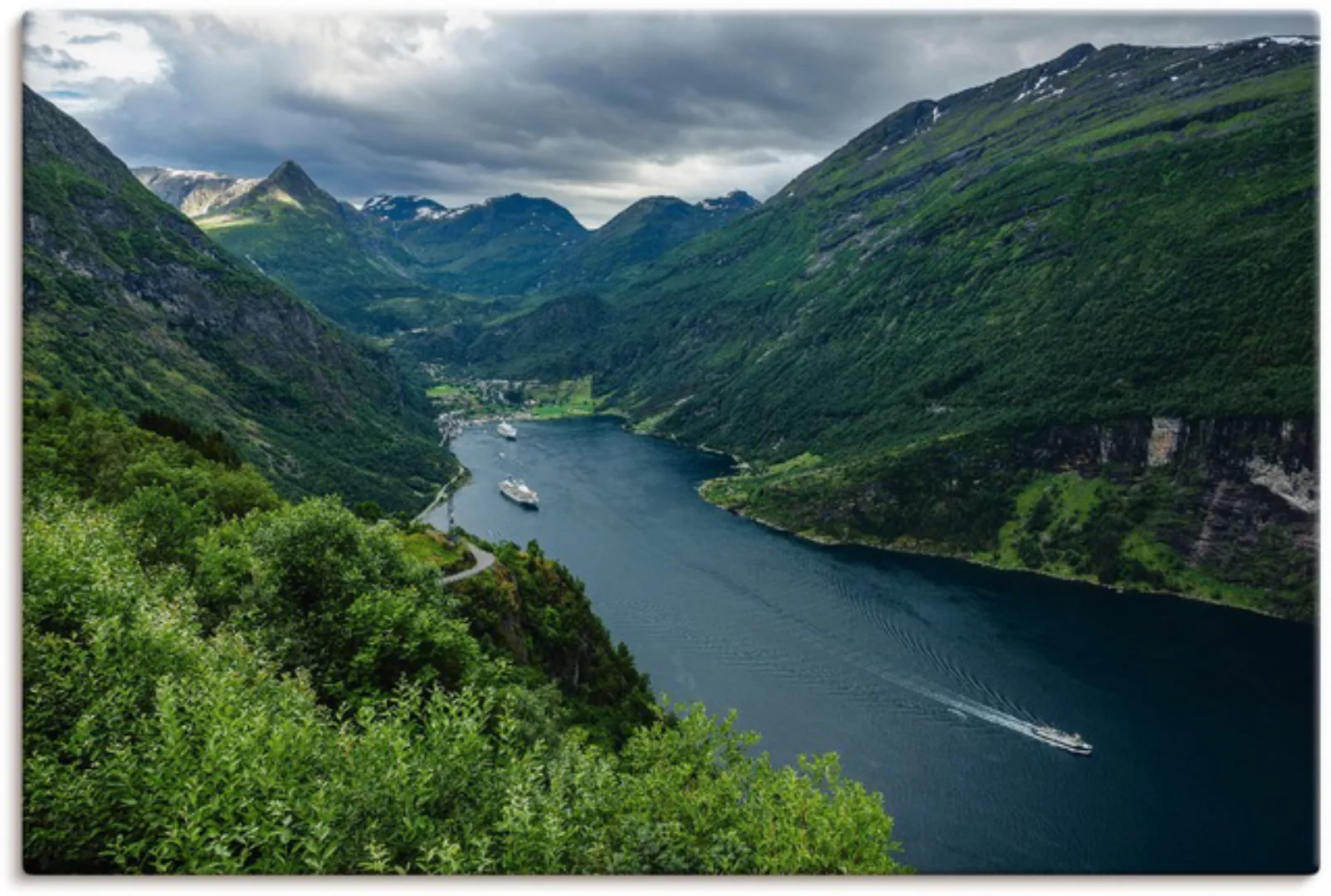 Artland Wandbild »Blick auf den Geirangerfjord Norwegen«, Küste, (1 St.), a günstig online kaufen