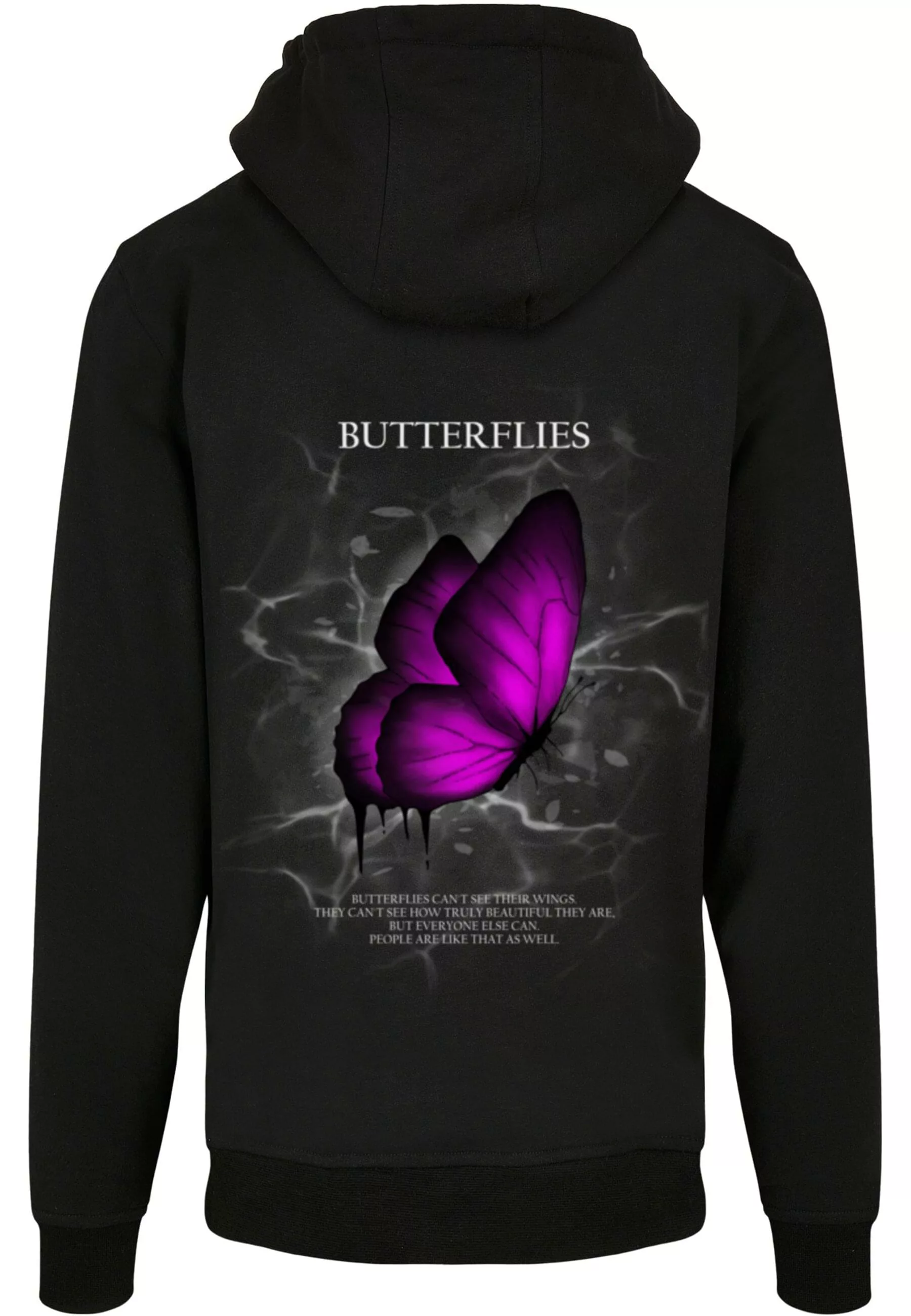 Merchcode Kapuzensweatshirt Merchcode Herren Butterflies Basic Hoody (1-tlg günstig online kaufen