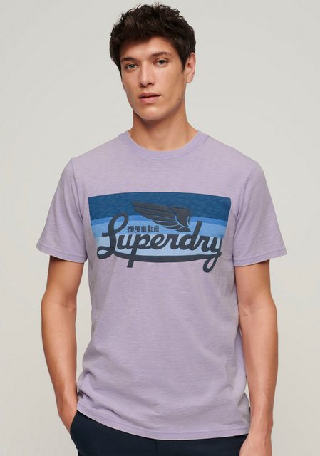 Superdry Print-Shirt SD-CALI STRIPED LOGO T SHIRT günstig online kaufen