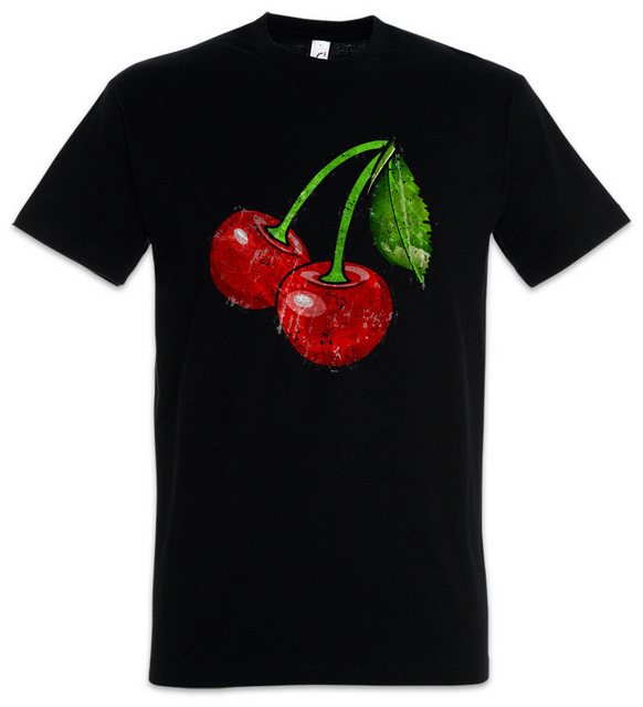 Urban Backwoods Print-Shirt Oldschool Cherries Vintage Logo I Herren T-Shir günstig online kaufen