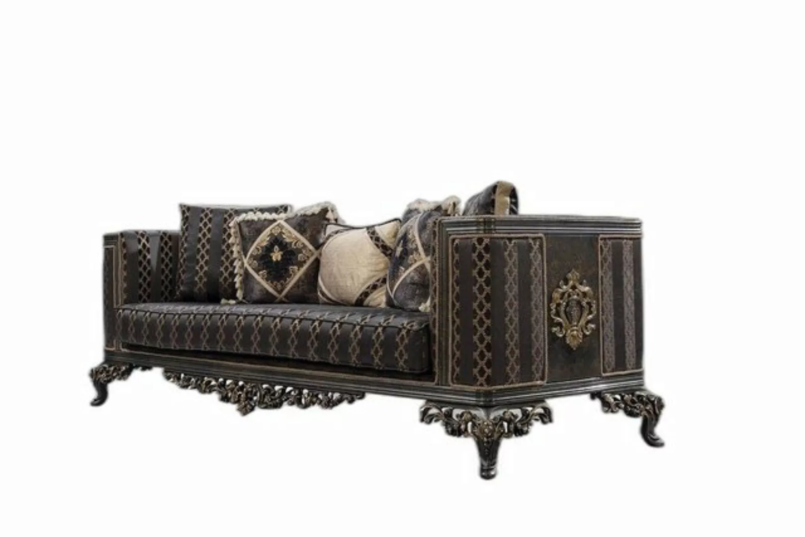 Xlmoebel Sofa Barock Rokoko 3Sitzer Polster Sofas Couchen Textil Neu, 1 Tei günstig online kaufen