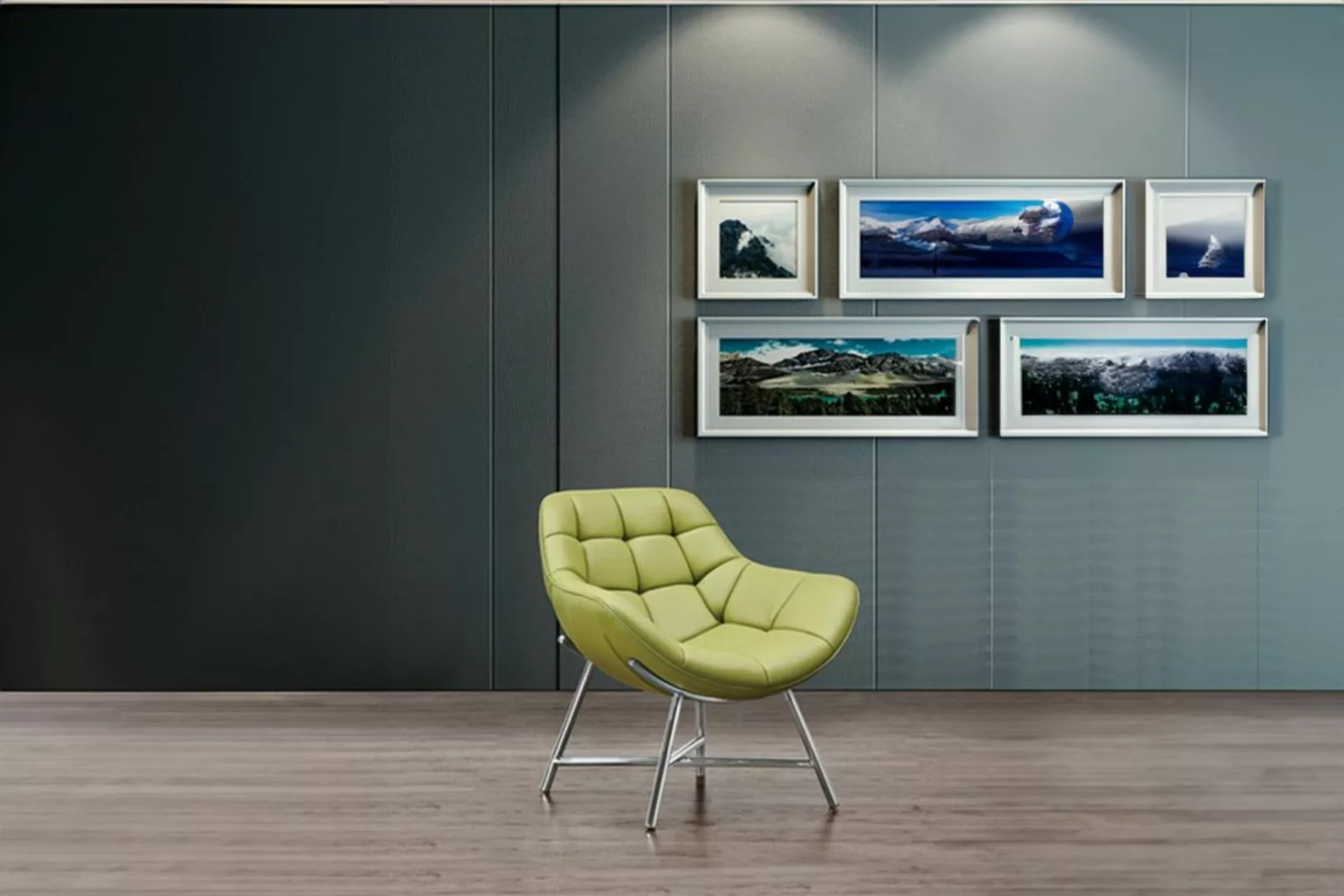 KAWOLA Sessel BERIO Polstersessel Kunstleder grün (B/H/T) 75x79x41cm günstig online kaufen