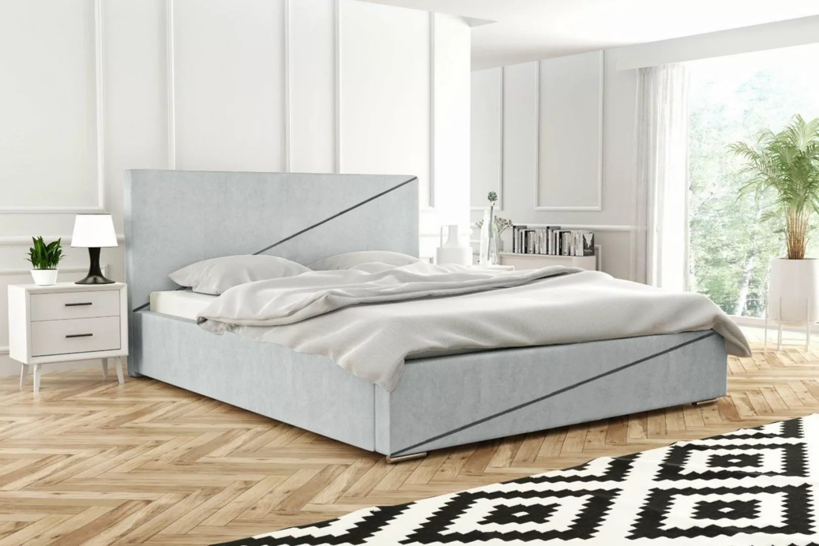 MARPUR Polsterbett LOU (Polsterbett mit Bettkasten und Kopfteil, Lattenrost günstig online kaufen