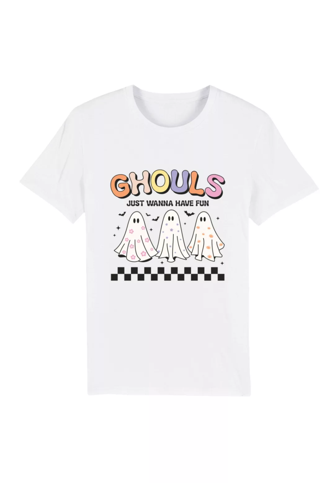 F4NT4STIC T-Shirt "Retro Halloween Ghouls just wanna have fun", Premium Qua günstig online kaufen