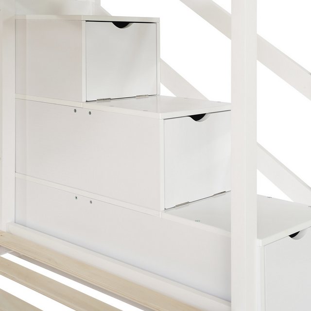 HAUSS SPLOE Etagenbett 90 x 200 cm Baumhaus mit Schublade und Rausfallschut günstig online kaufen