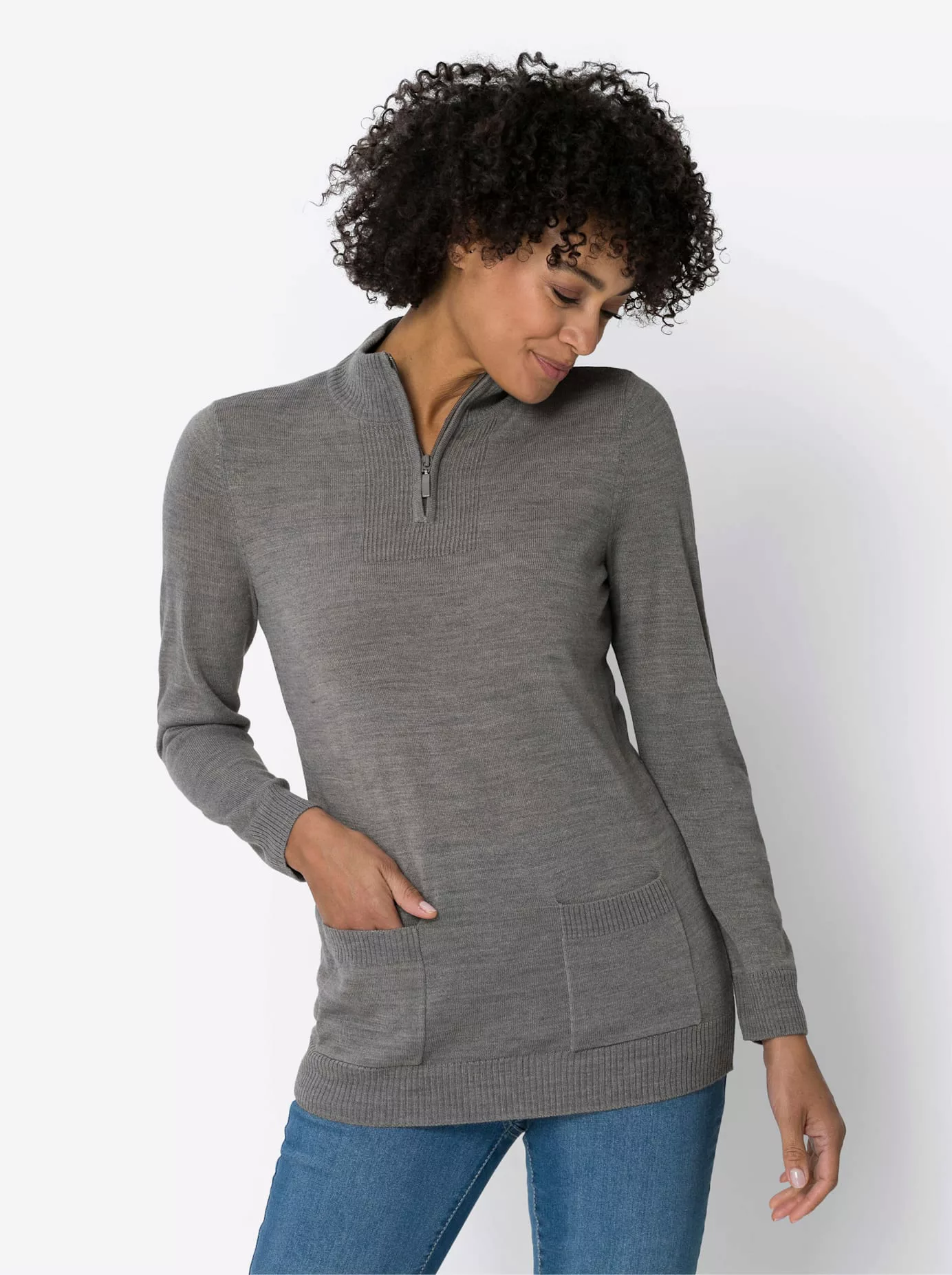 Classic Basics Stehkragenpullover "Pullover" günstig online kaufen