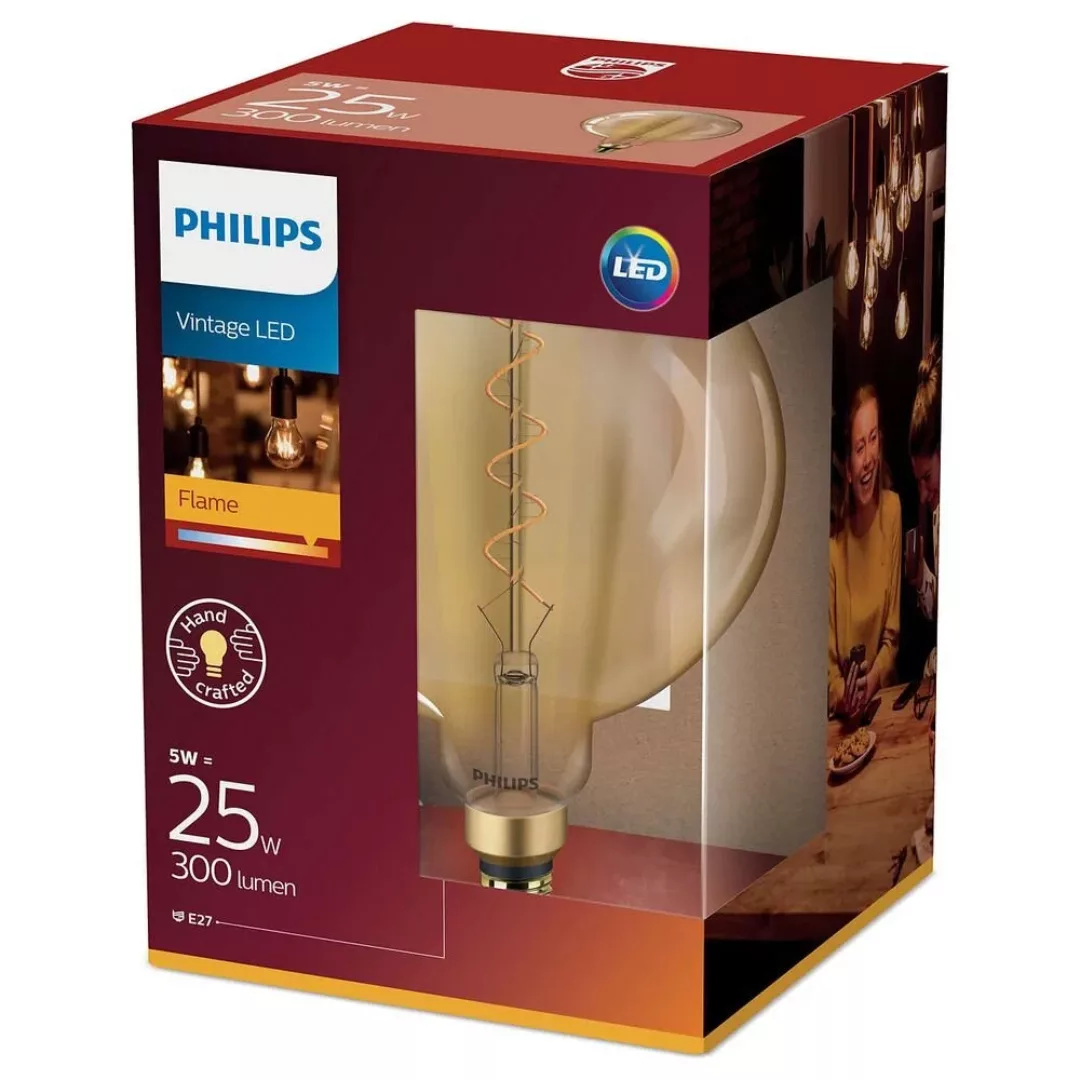 Philips LED Lampe ersetzt 25W, E27 Globe G200, klar -Giant Vintage, goldwei günstig online kaufen