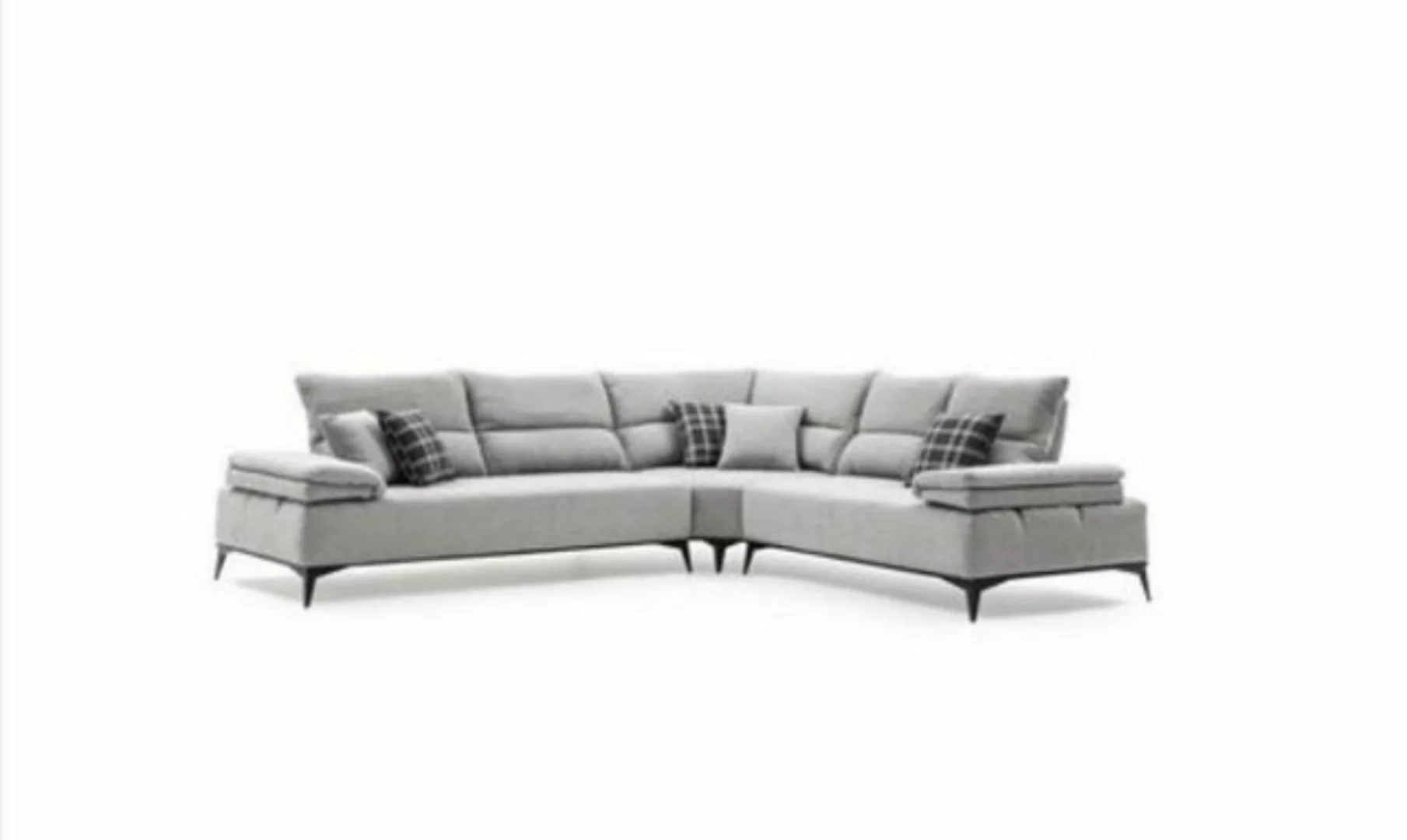 JVmoebel Ecksofa Ecksofa L Form Sofa Design Couchen Polster Textil Eck Garn günstig online kaufen