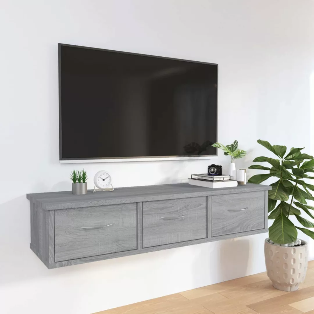 Vidaxl Wandschrank Grau Sonoma 88x26x18,5 Cm Holzwerkstoff günstig online kaufen