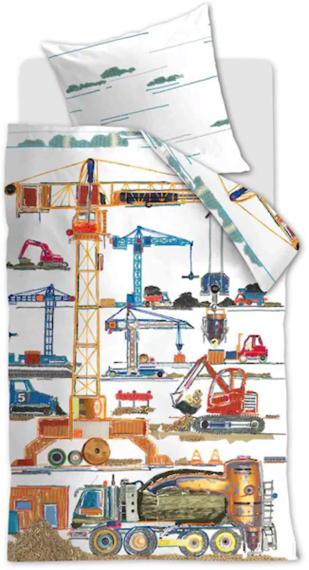 Beddinghouse Kids | Kinderbettbezug Heavy Machinery günstig online kaufen