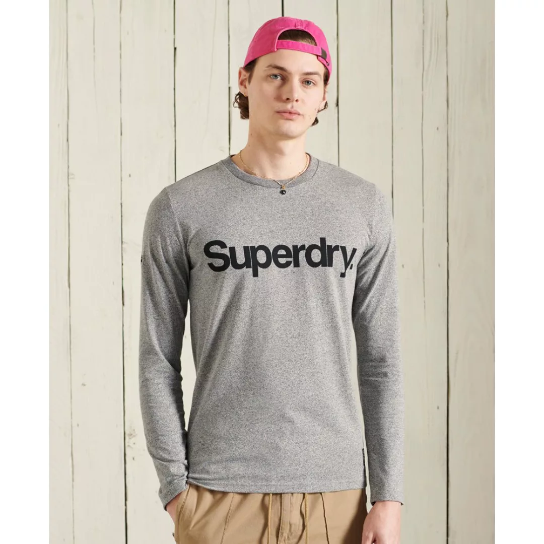 Superdry Military Graphic Top Langarm-t-shirt L Grey Grit günstig online kaufen