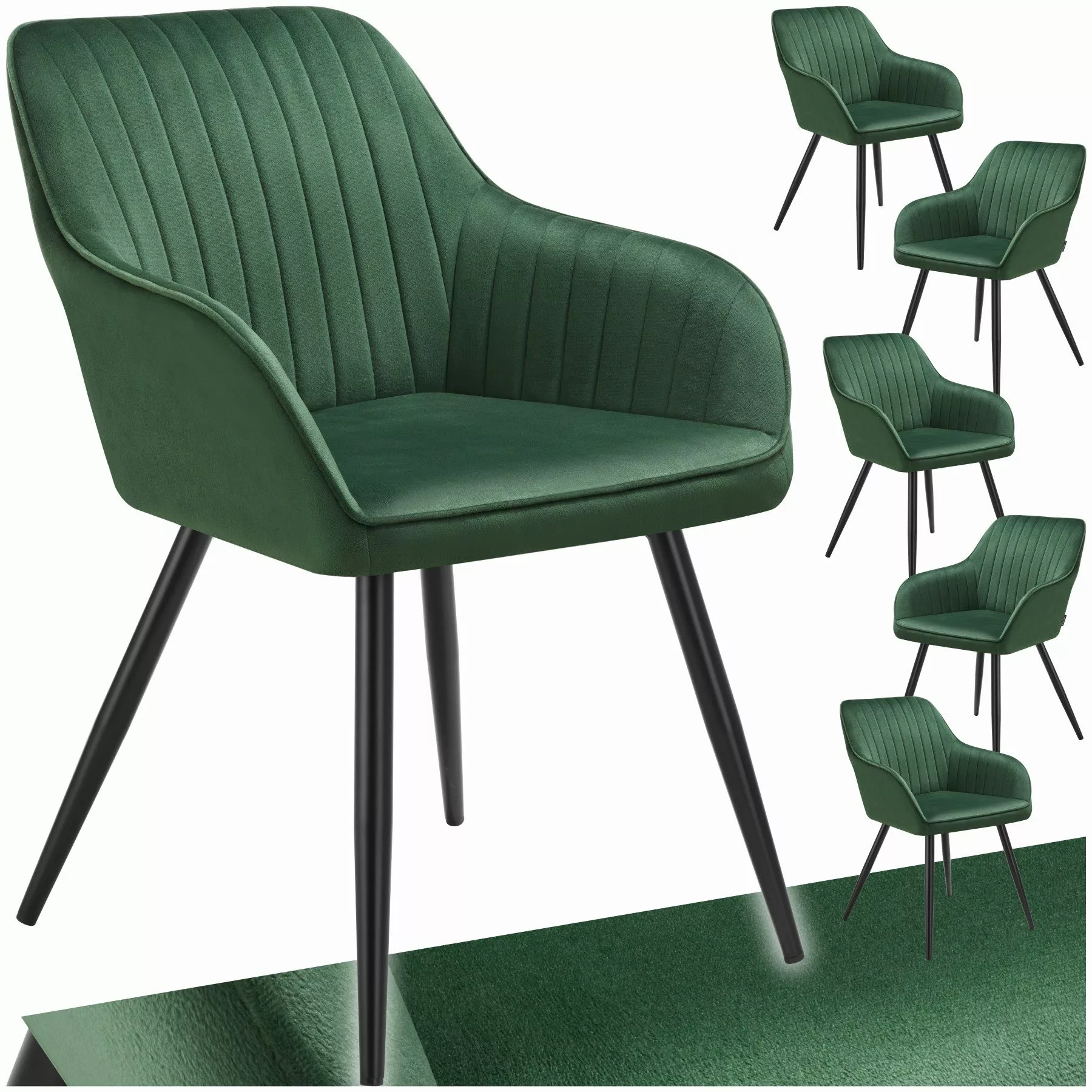 tectake Esszimmerstuhl Marilyn (Set., 6 St), günstig online kaufen