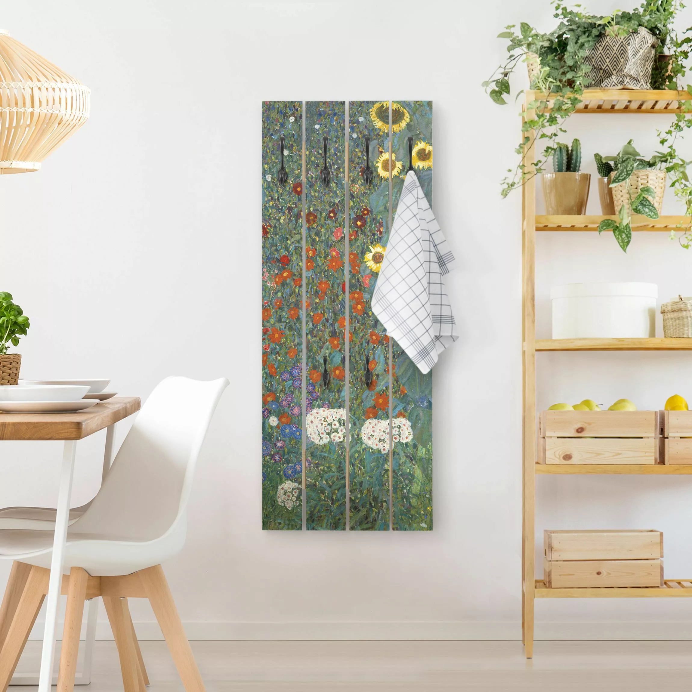 Wandgarderobe Gustav Klimt - Garten Sonnenblumen günstig online kaufen