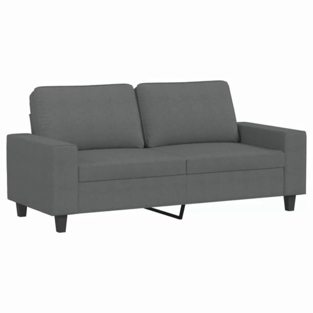 vidaXL Sofa, 2-Sitzer-Sofa Dunkelgrau 140 cm Stoff günstig online kaufen