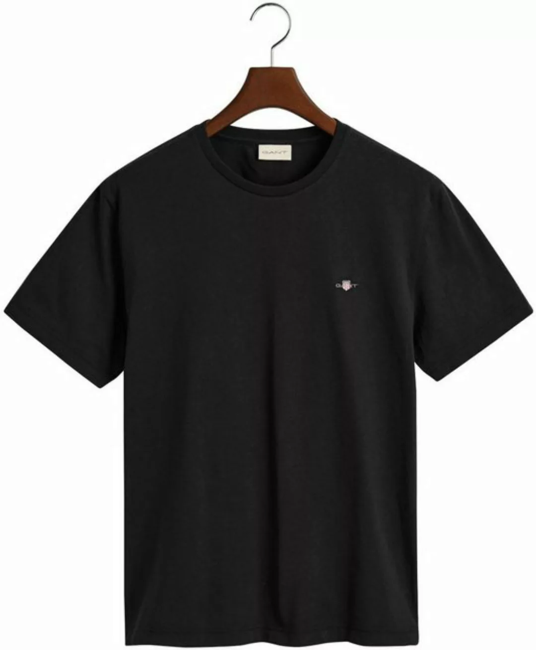 Gant T-Shirt SLIM SHIELD V-NECK T-SHIRT mit einer kleinen Logostickerei auf günstig online kaufen