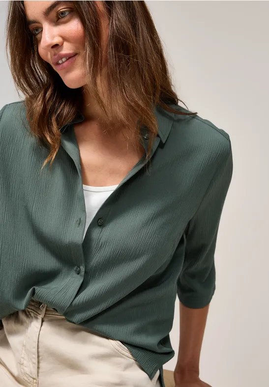 Cecil Hemdbluse, in Unifarbe günstig online kaufen