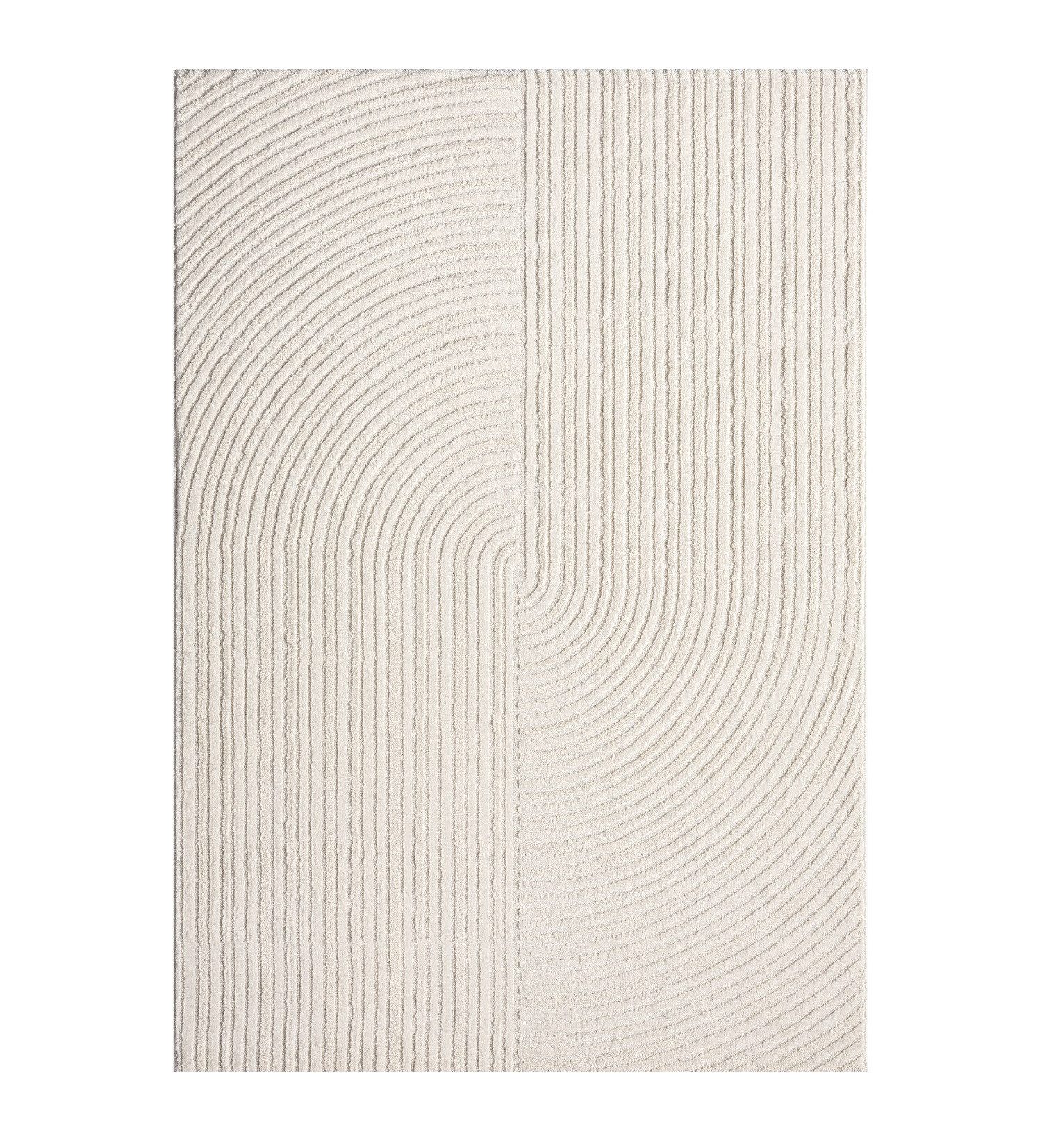 Vimoda Designteppich Moderner Dicht Hoch/Tief Wohnzimmer, günstig online kaufen