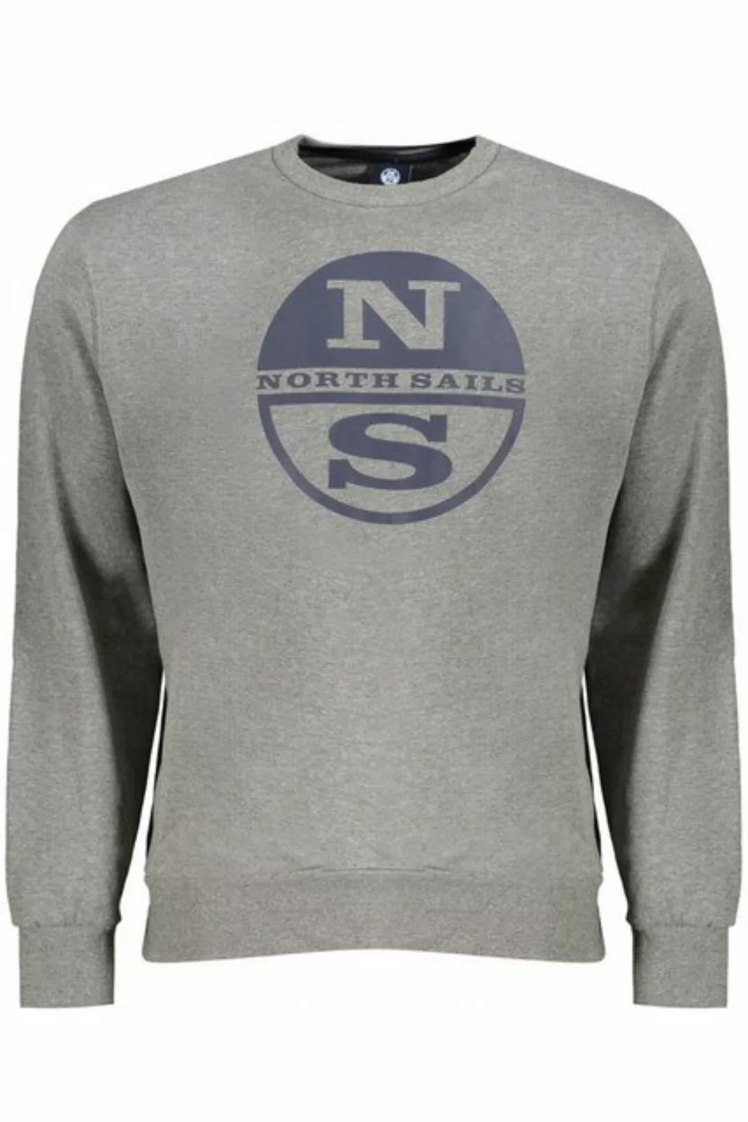 North Sails Sweatshirt Herren Langarm-Sweatshirt Grau - Aufgeraut günstig online kaufen