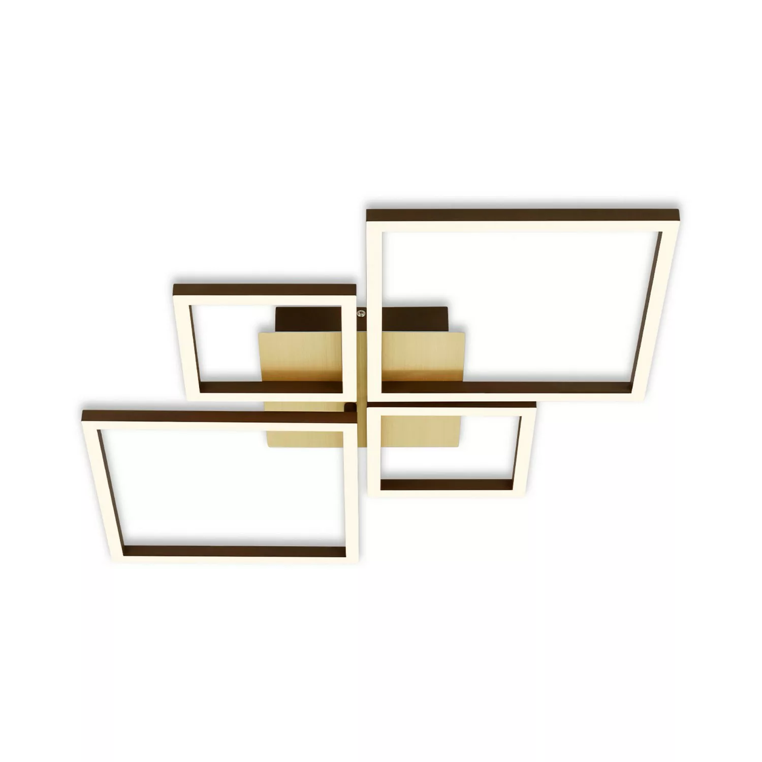 LED-Deckenlampe Frame, gold, dimmbar, 4-flammig günstig online kaufen