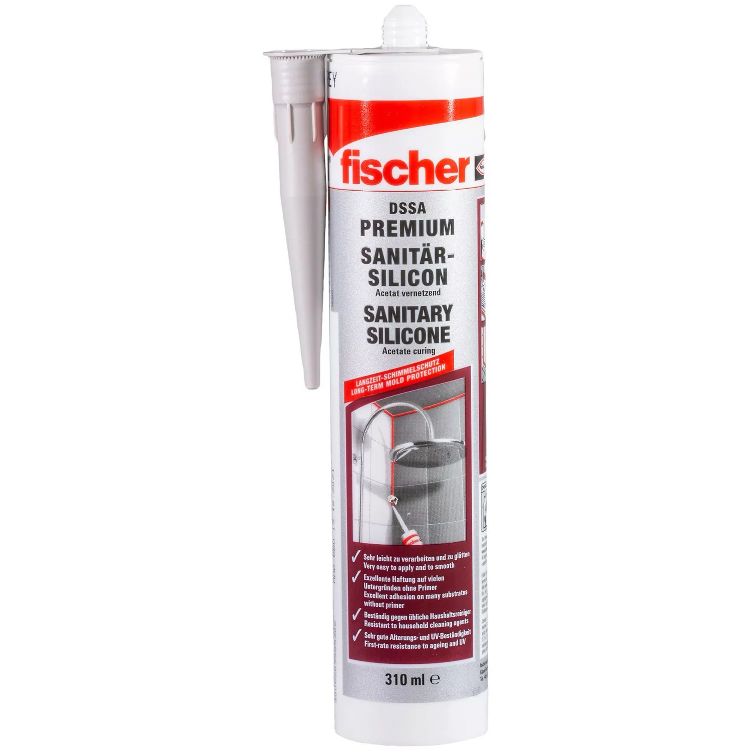 Fischer Sanitärsilicon DSSA Anthrazit 310 ml günstig online kaufen