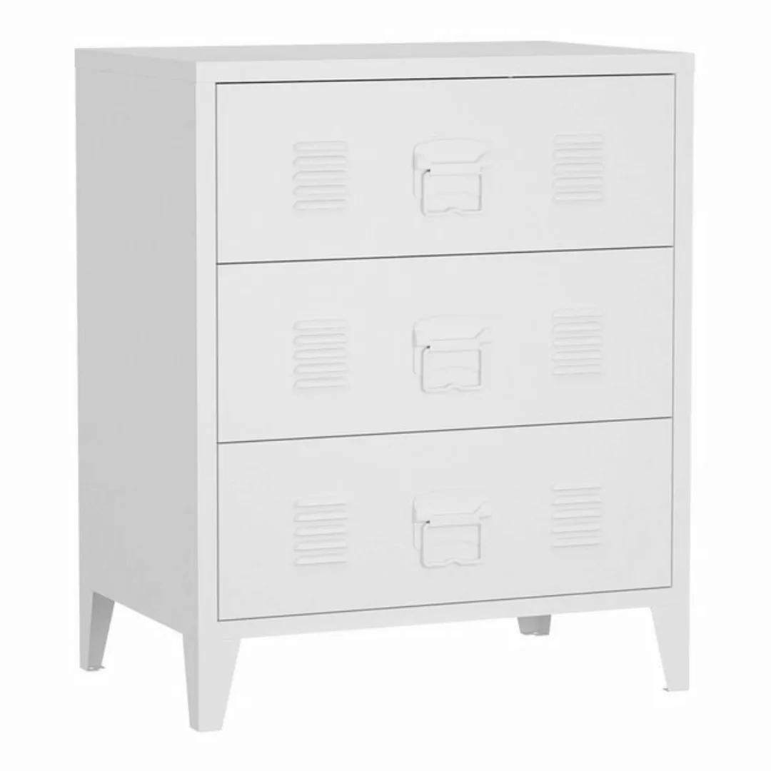 en.casa Mehrzweckschrank »Hämeenlinna« Schubladenschrank 60x40x72 cm Weiß günstig online kaufen