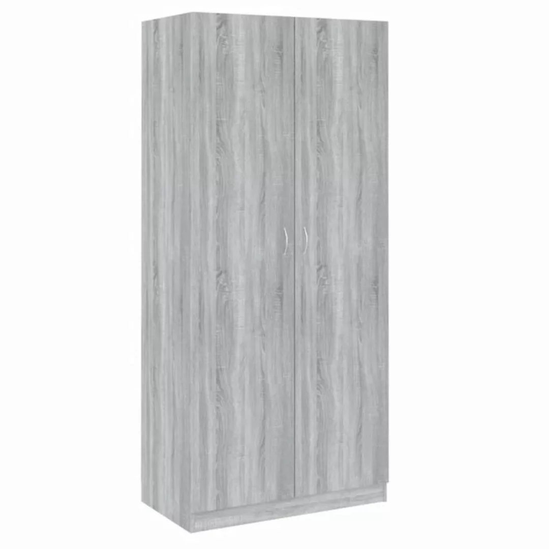 Vidaxl Kleiderschrank Grau Sonoma 90x52x200 Cm Holzwerkstoff günstig online kaufen