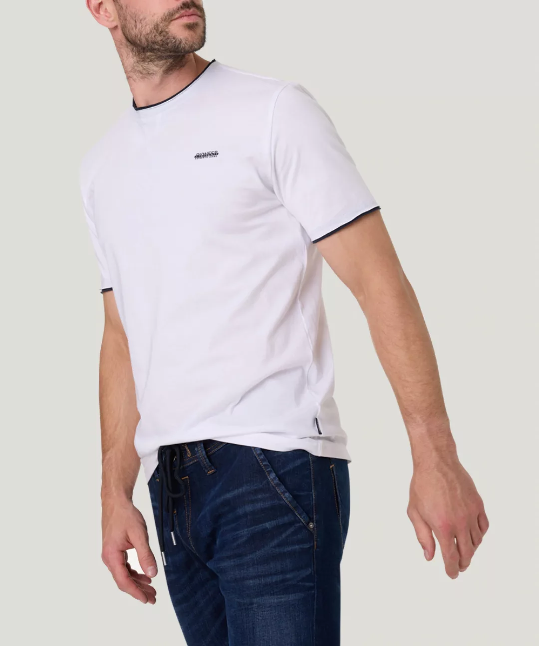 Pioneer Authentic Jeans T-Shirt, mit kontrastfarbenen Details günstig online kaufen