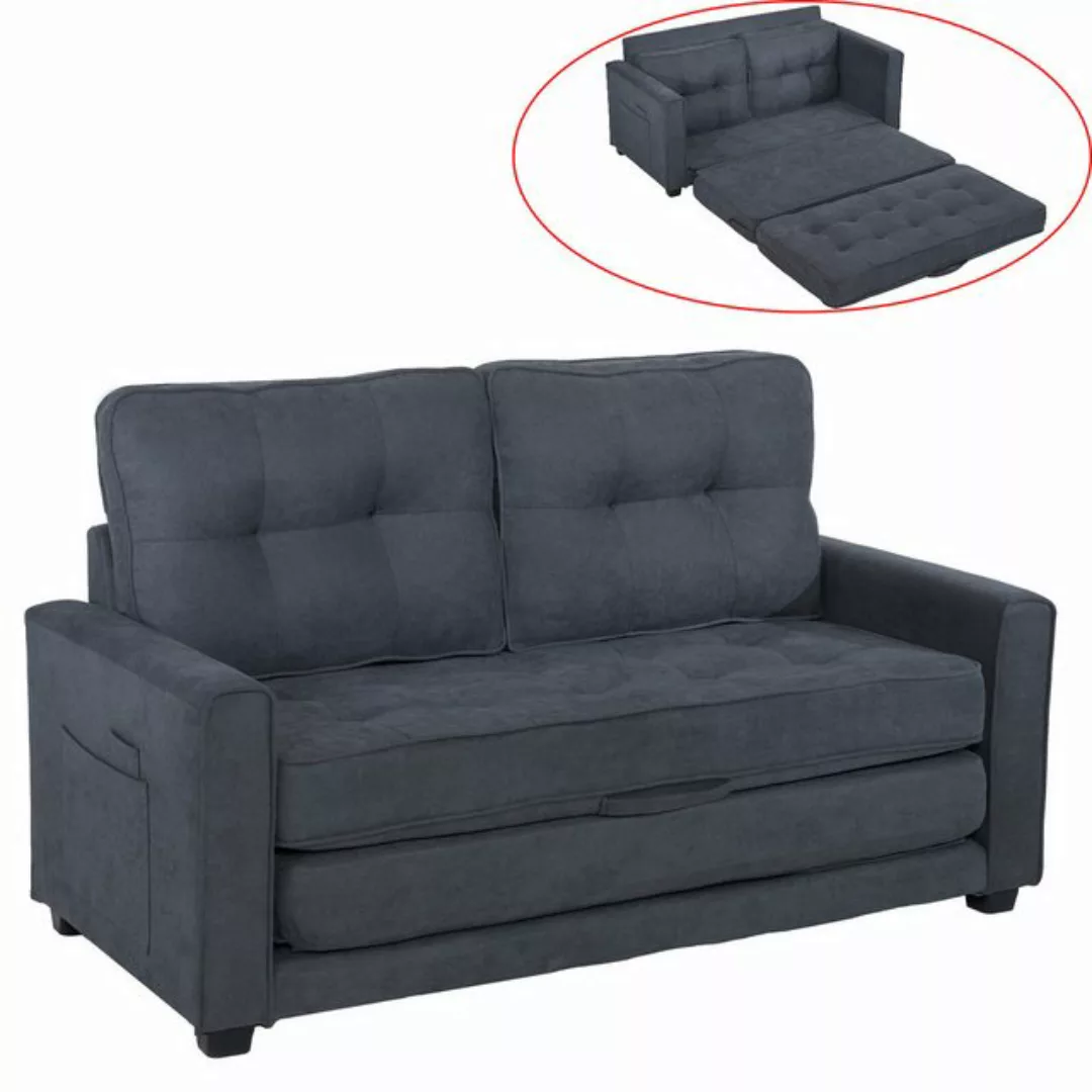 Rutaqian Schlafsofa Sofa für 2 Personen, Sofa mit Schlaffunktion, Polsterso günstig online kaufen