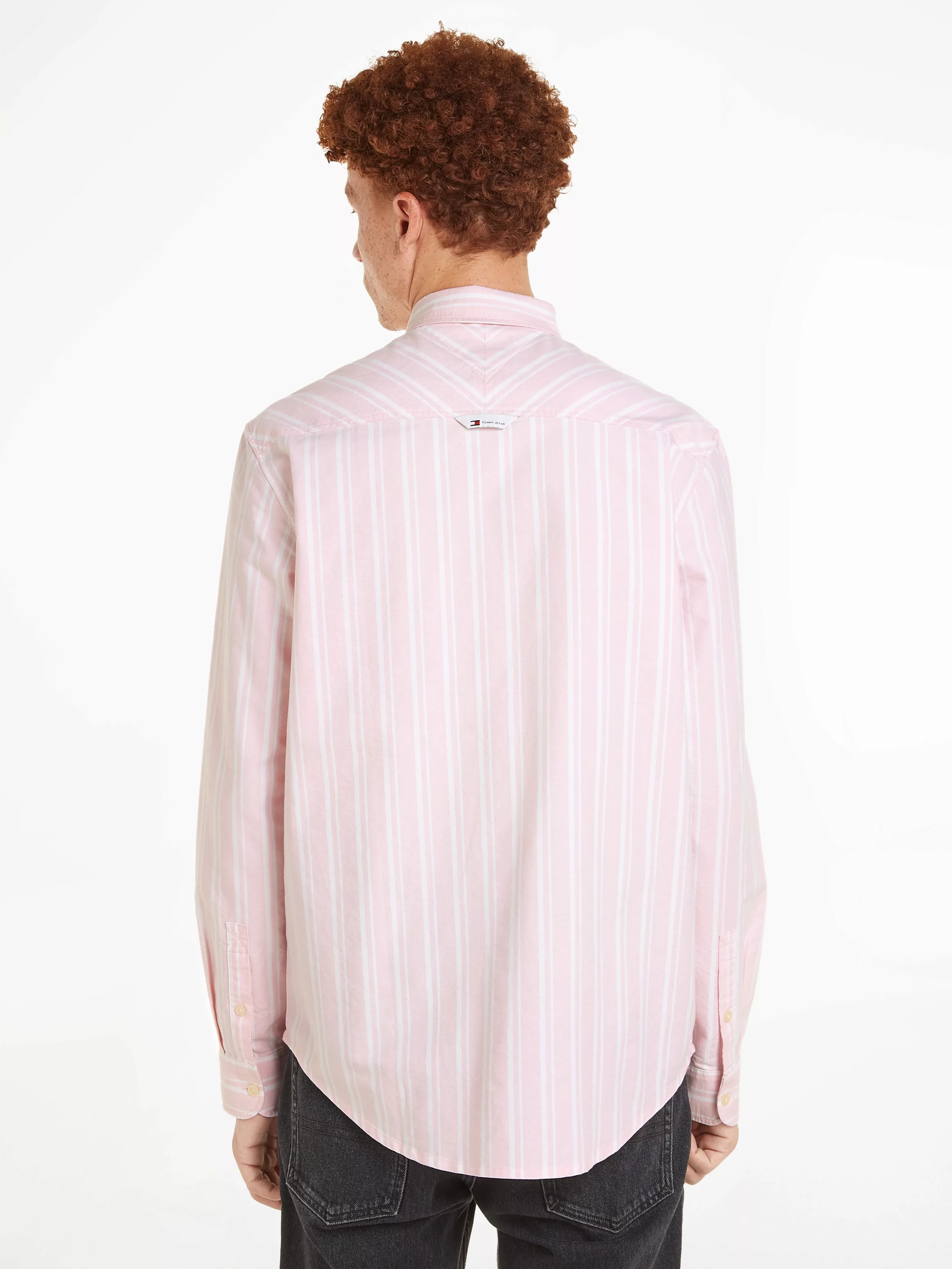 Tommy Jeans Langarmhemd "TJM REG OXFORD STRIPE SHIRT", mit Brusttasche günstig online kaufen