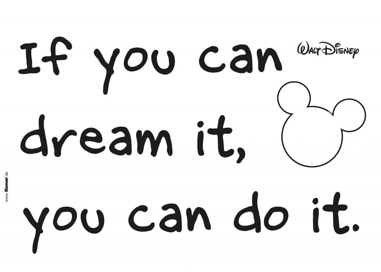 Komar Wandtattoo "Disney You can do it - Größe 50 x 70 cm", (13 St.), selbs günstig online kaufen