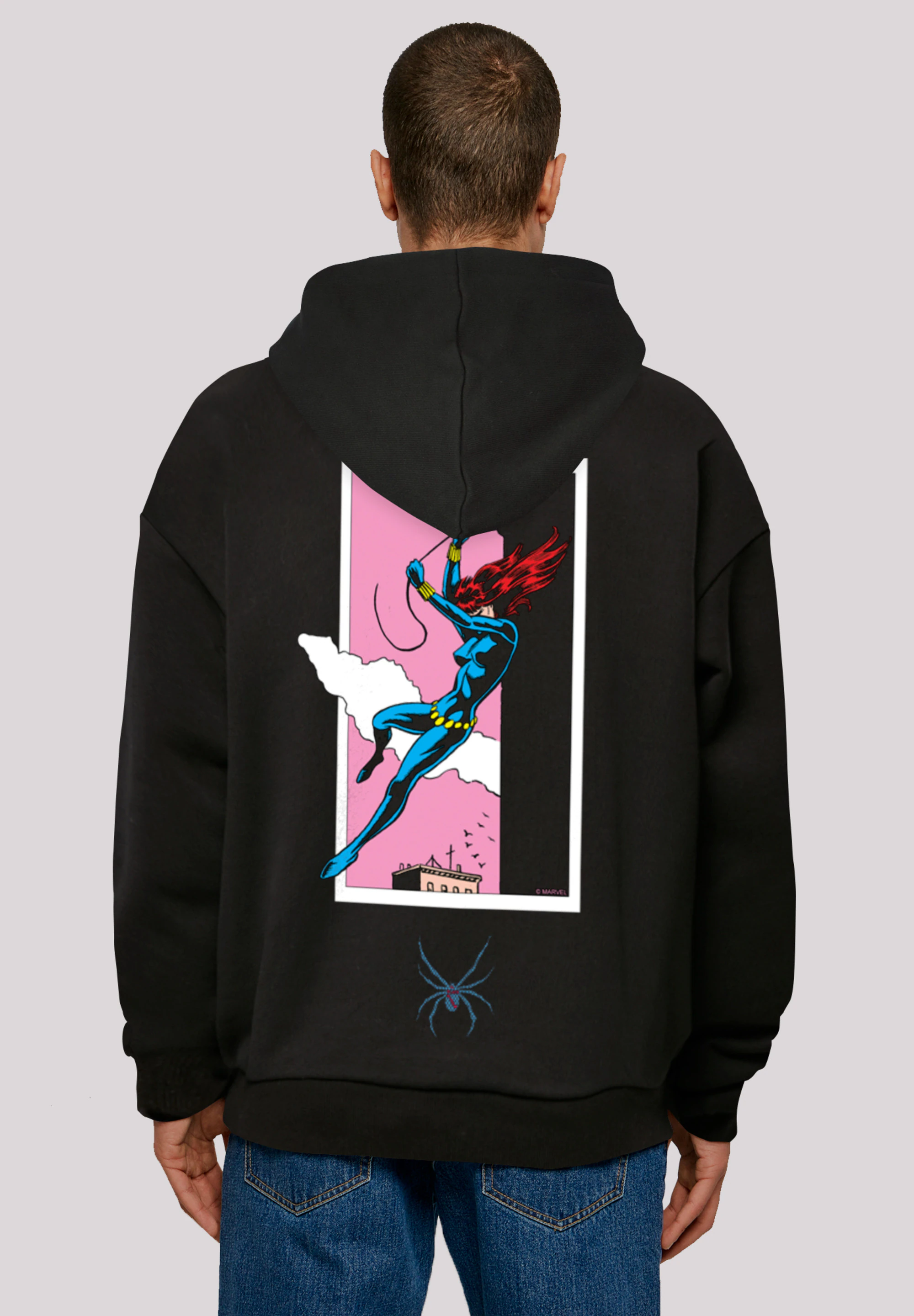 F4NT4STIC Kapuzenpullover "Marvel Comics Black Widow Roof Jump", Print günstig online kaufen