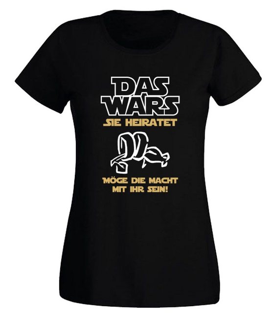 G-graphics T-Shirt Damen T-Shirt - Das wars – Sie heiratet JGA-Shirt, Jungg günstig online kaufen