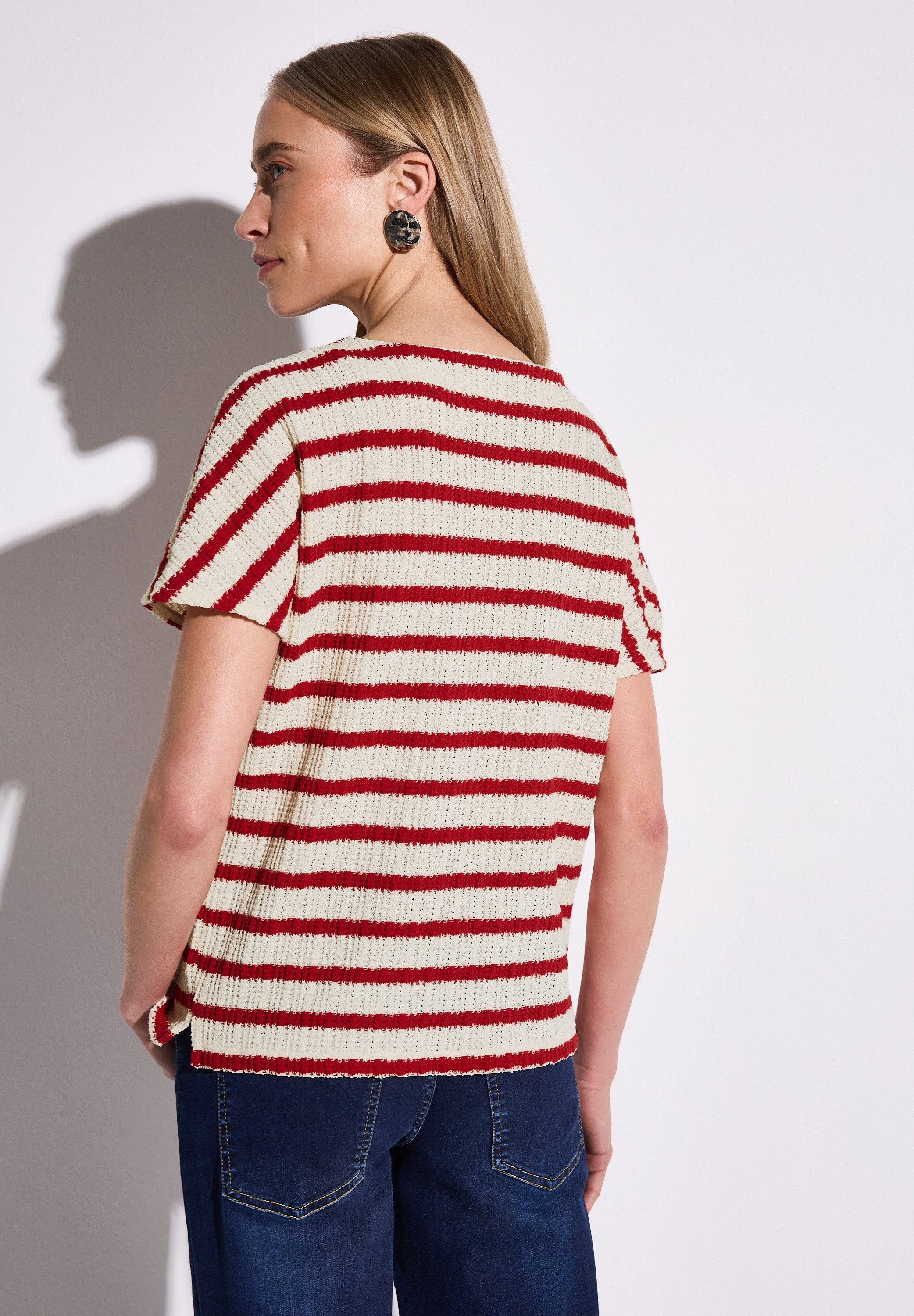 STREET ONE T-Shirt, mit U-Boot-Ausschnitt günstig online kaufen