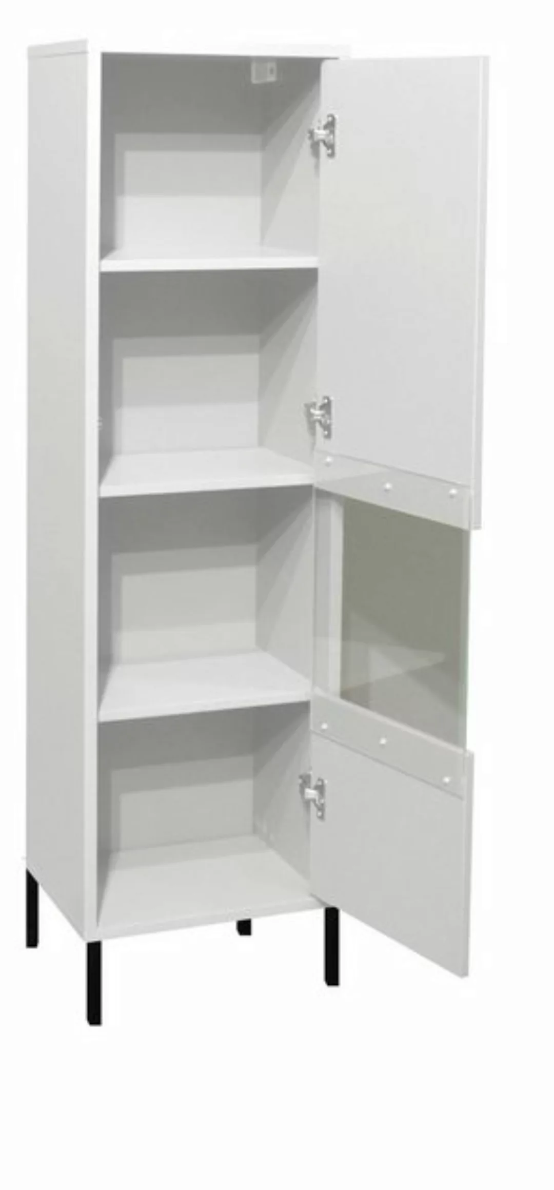 58 aufm Kessel Vitrine mit Tür Erna 41x32x147 Hängevitrine Wandschrank Krei günstig online kaufen