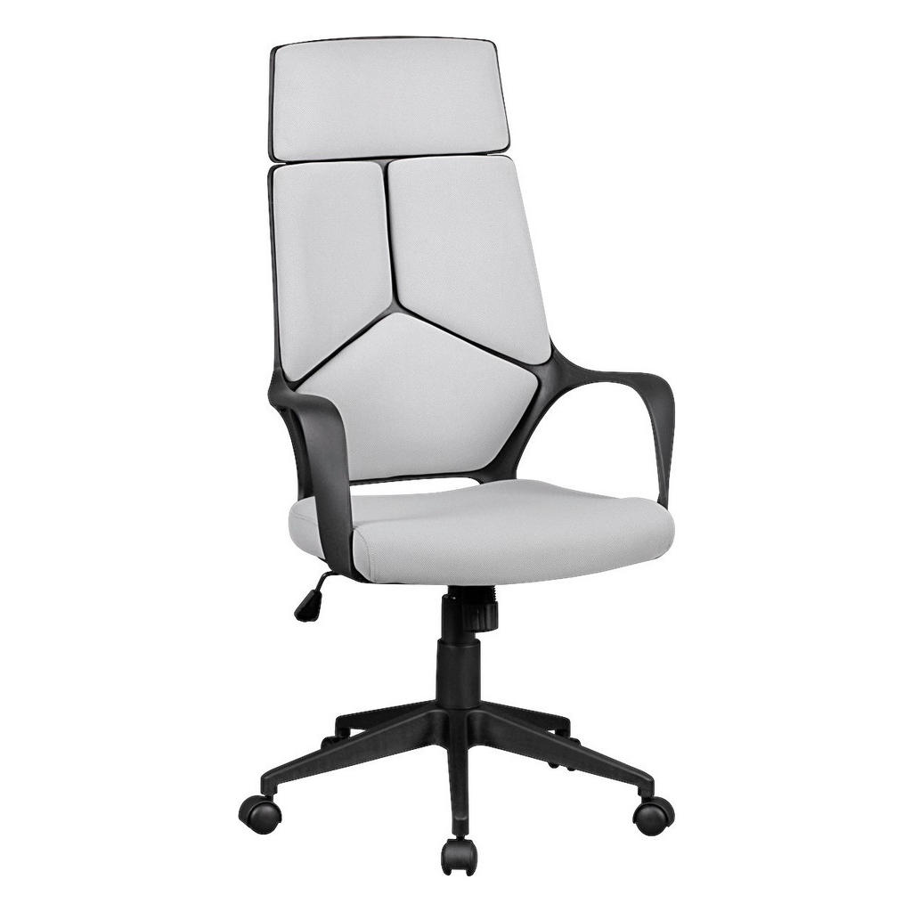Bürostuhl Stoffbezug Hellgrau Schreibtischstuhl Design Chefsessel Drehstuhl günstig online kaufen