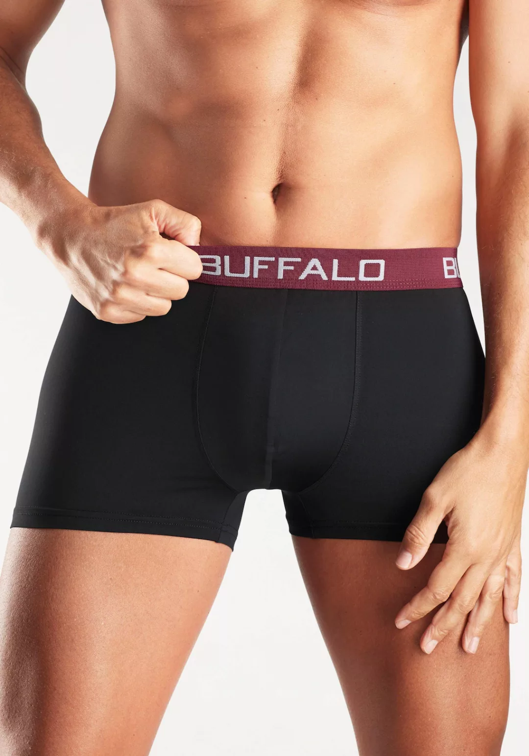 Buffalo Boxer "Boxershorts für Herren", (Packung, 4 St.), aus Baumwoll-Mix günstig online kaufen