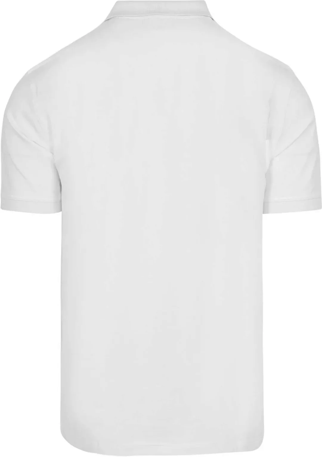 Gant Contrast Piqué Poloshirt Weiß - Größe M günstig online kaufen