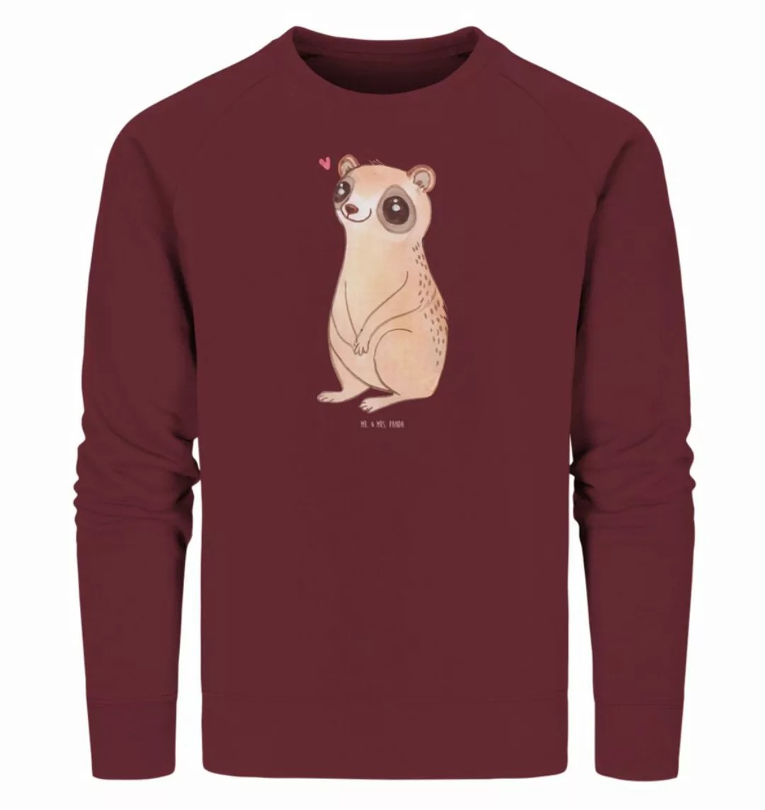 Mr. & Mrs. Panda Longpullover Größe XXL Plumplori Glücklich - Burgundy - Ge günstig online kaufen