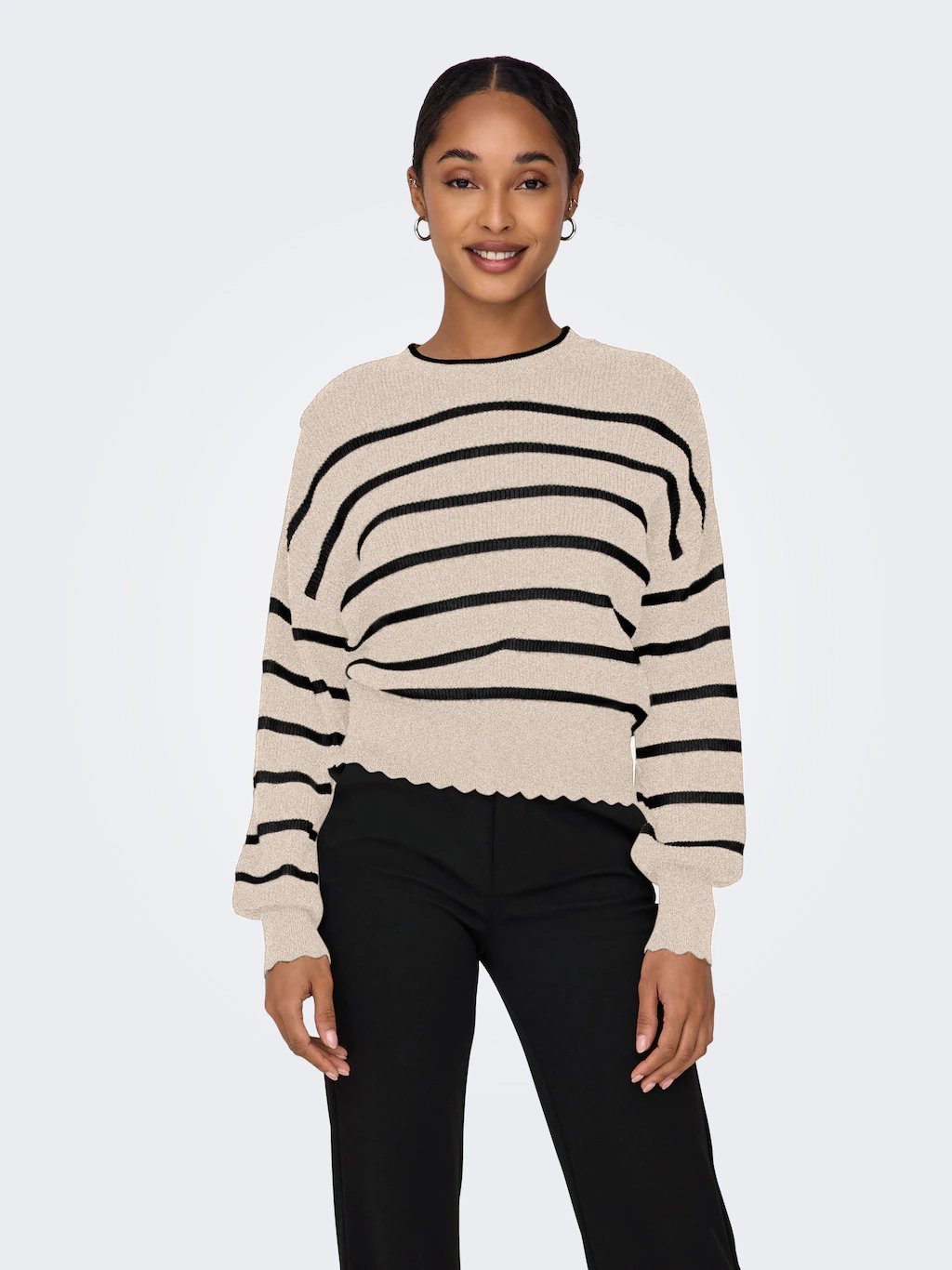 ONLY Rundhalspullover "ONLIBI LS O-NECK NOOS KNT" günstig online kaufen