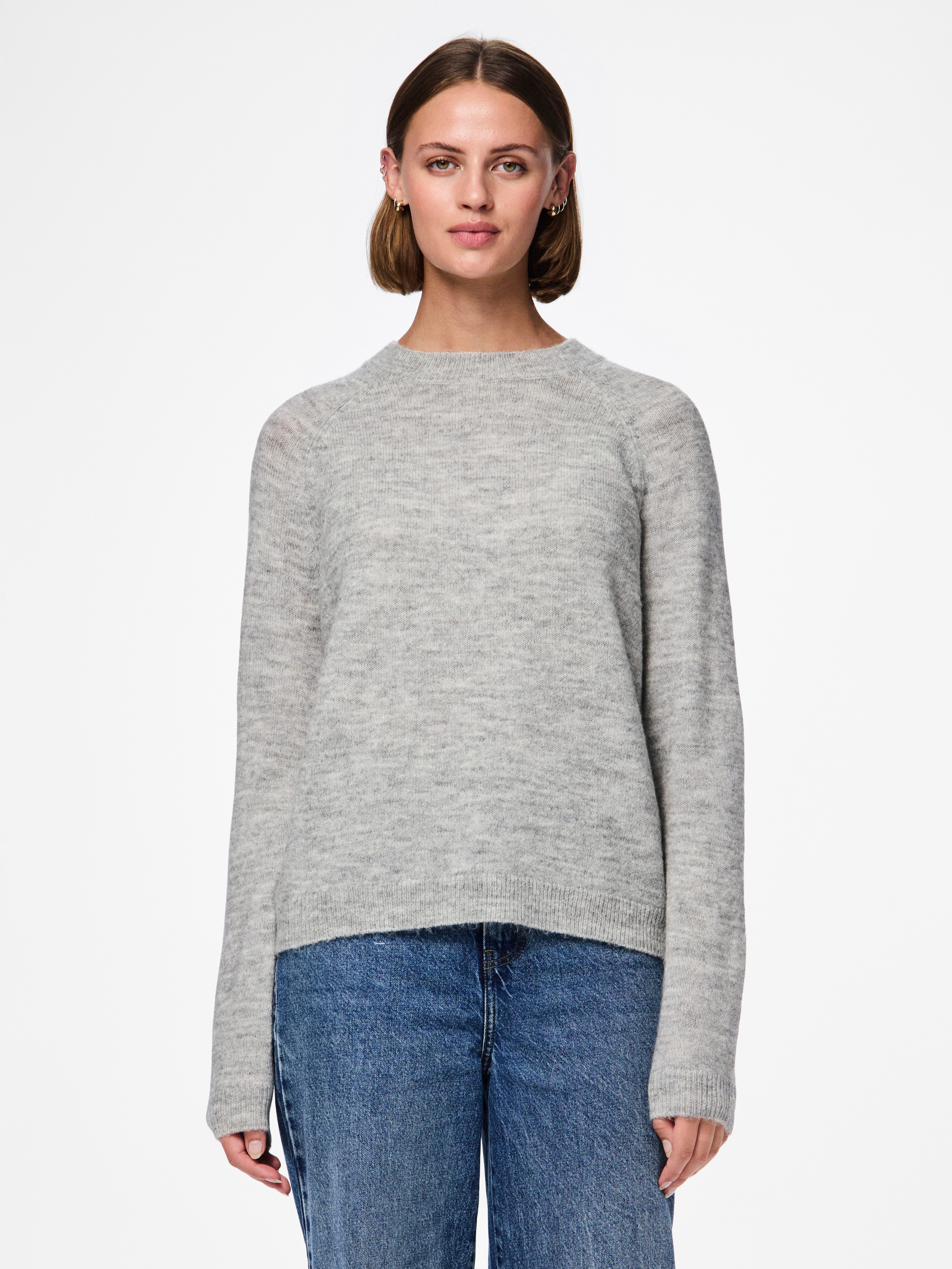 pieces Strickpullover PCJULIANA LS O-NECK KNIT günstig online kaufen