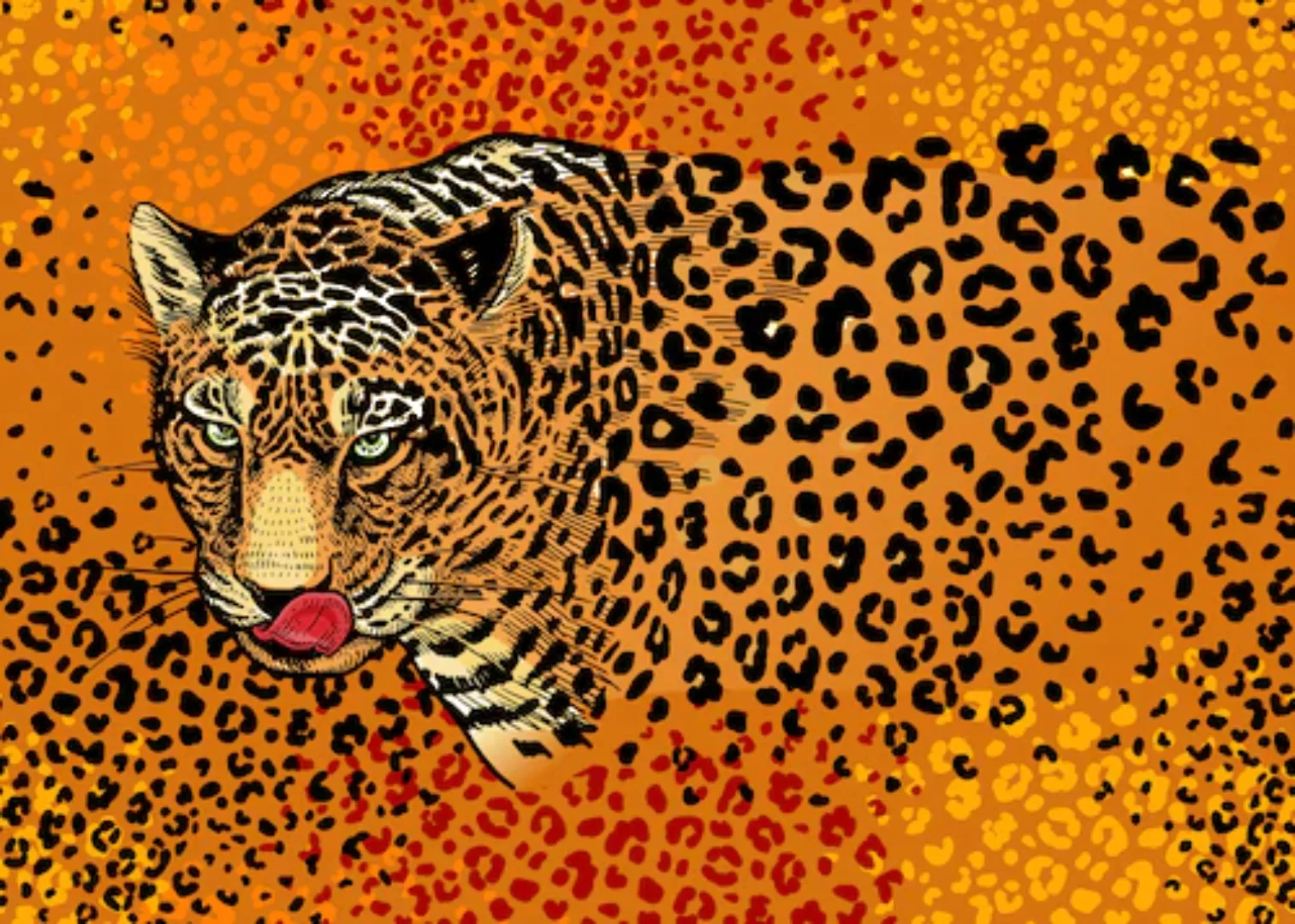 Papermoon Fototapete »ABSTRAKT DESIGN- LEOPARD« günstig online kaufen