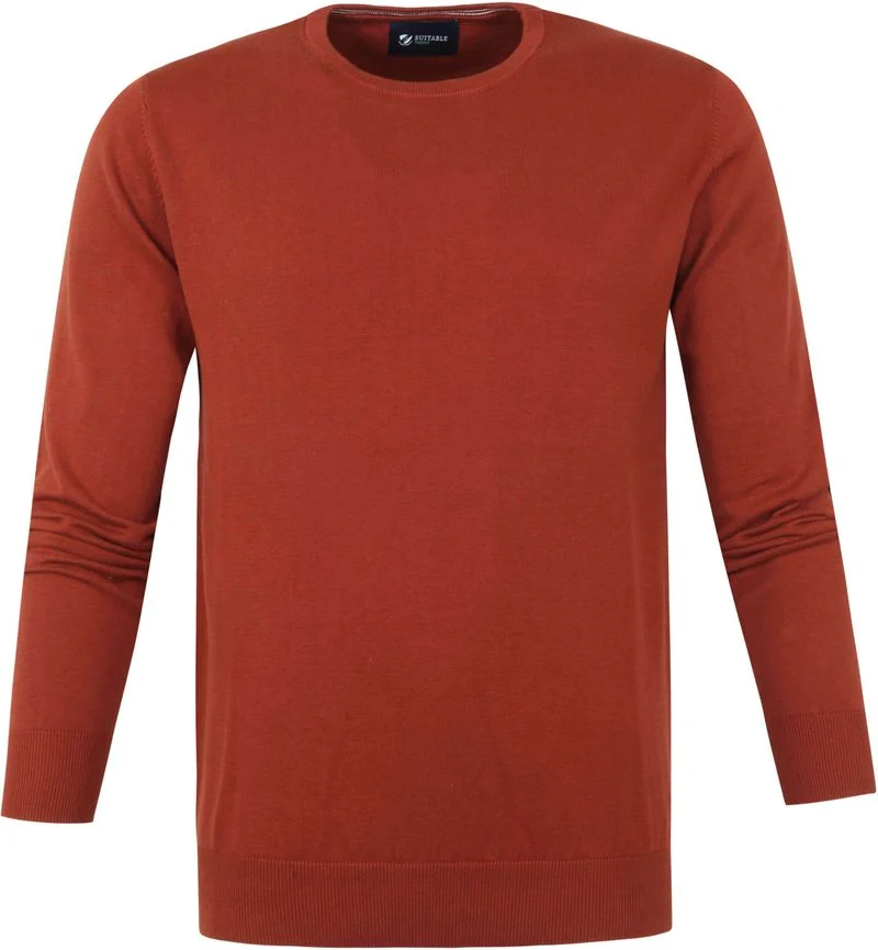 Suitable Respect Oini Pullover O-Ausschnitt Rost - Größe 3XL günstig online kaufen