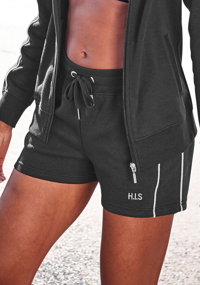 H.I.S Shorts mit Piping an der Seite günstig online kaufen