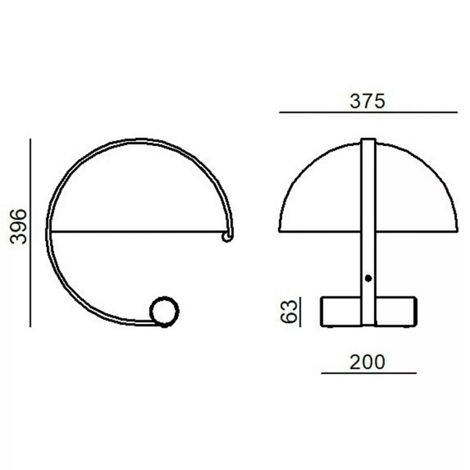 Stilnovo Meta LED-Tischlampe inkl. E27-LED schwarz günstig online kaufen