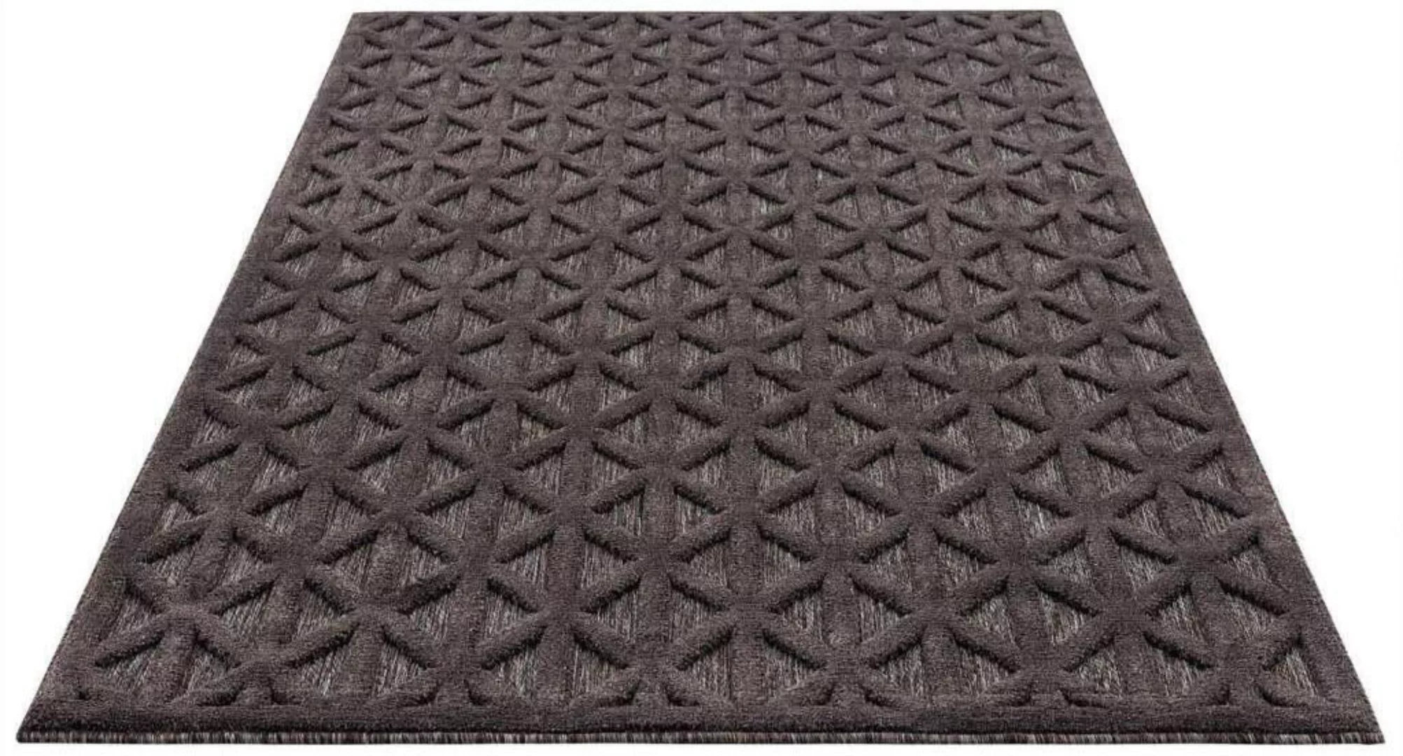 Carpet City Teppich »In-& Outdoorteppich Santorini 58500, 3D-Effekt, Raute- günstig online kaufen