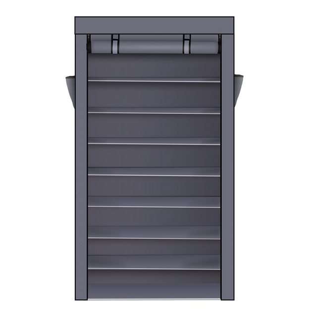 VINGLI Stoffschrank Breiter Schuhschrank 88*28*160cm 10 ablage, 9 Etagen günstig online kaufen